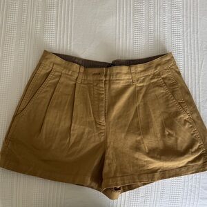 J. Crew Women's Brown Pleated Shorts